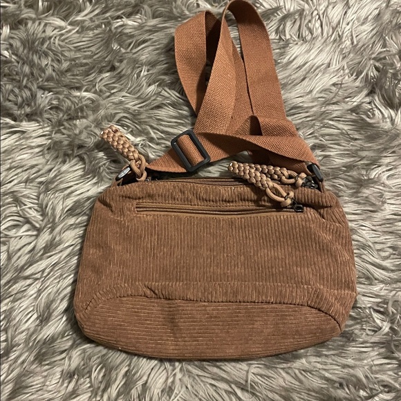 Corduroy purse with Bear Embroidery - Picture 3 of 7